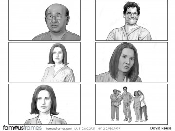 David Reuss's People - B&W Tone storyboard art