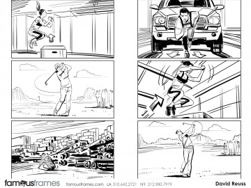 David Reuss's People - B&W Line storyboard art