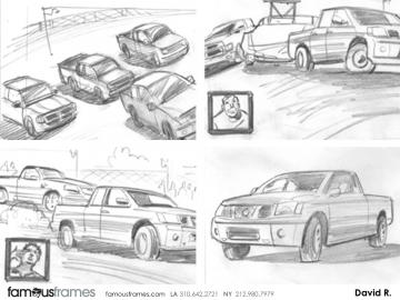 David Reuss's Vehicles storyboard art