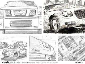 David Reuss's Vehicles storyboard art