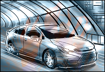 David Reuss's Vehicles storyboard art