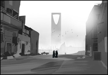 Darren's Concept Environments storyboard art