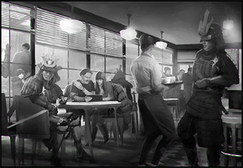 Brandon Hamilton's People - B&W Tone storyboard art