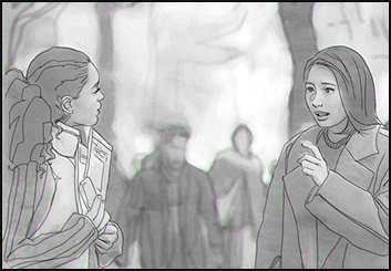 Brandon Hamilton's People - B&W Tone storyboard art