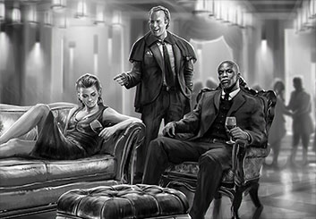 Brandon Hamilton's People - B&W Tone storyboard art