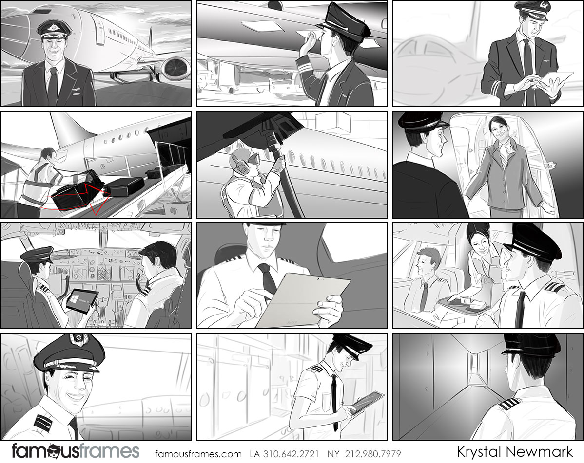 Krystal Newmark's People - B&W Tone storyboard art (Image #5666_113_1496191984)