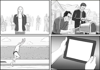 Krystal Newmark's Shootingboards storyboard art