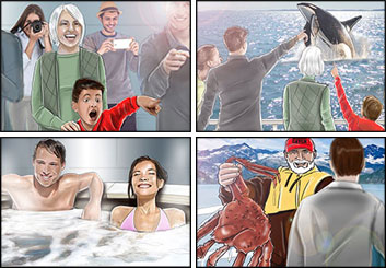 Krystal Newmark's People - Color  storyboard art