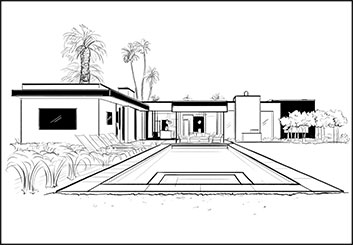 Krystal Newmark's Architectural storyboard art