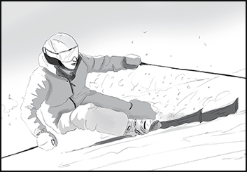 Alessandra's Sports storyboard art