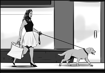 Lanny Markasky's People - B&W Tone storyboard art