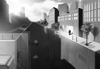 Lanny Markasky's Environments storyboard art