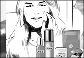 Lanny Markasky's Beauty / Fashion storyboard art