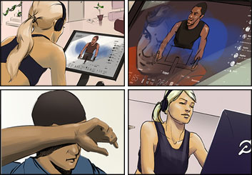 Lanny Markasky's People - Color  storyboard art