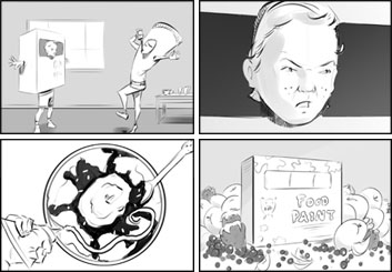 Lanny Markasky's Shootingboards storyboard art