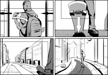 Lanny Markasky's Shootingboards storyboard art