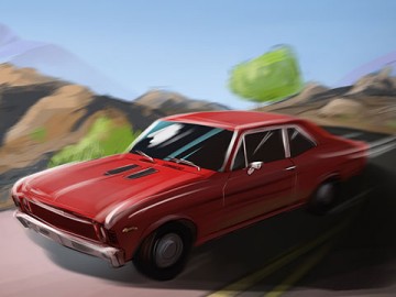 Lanny Markasky's Vehicles storyboard art