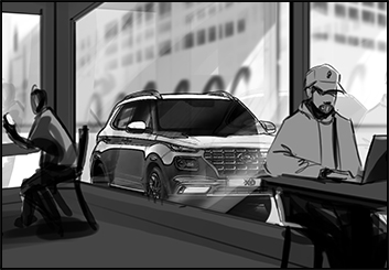 Lanny Markasky's Vehicles storyboard art