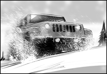 Lanny Markasky's Vehicles storyboard art