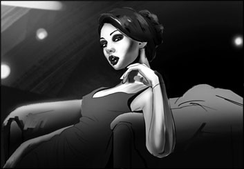 Lanny Markasky's People - B&W Tone storyboard art