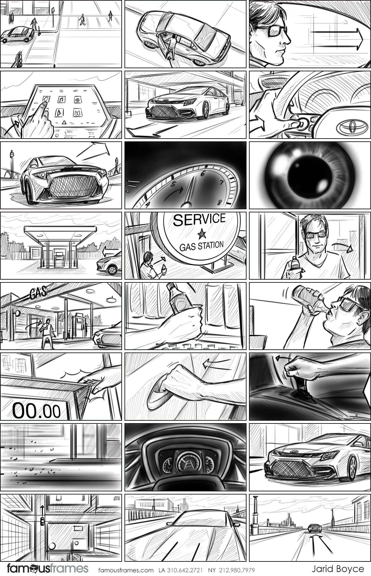 Jarid Boyce*'s Shooting Vehicles storyboard art (Image #64_107_1565040339)