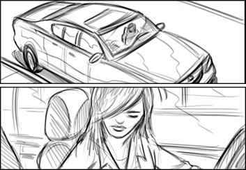 Jarid Boyce*'s Shooting Vehicles storyboard art