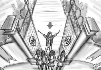 Jarid Boyce*'s Music Video storyboard art