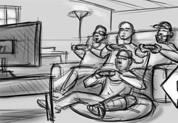 Jarid Boyce*'s Video Games storyboard art