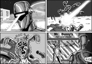 Jarid Boyce*'s Music Video storyboard art