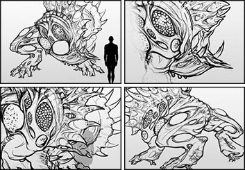 Polina Hristova's Characters / Creatures storyboard art