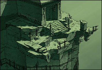 Polina Hristova's Environments storyboard art