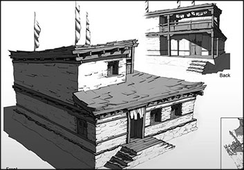 Polina Hristova's Concept Environments storyboard art