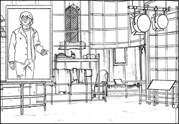 Polina Hristova's Environments storyboard art