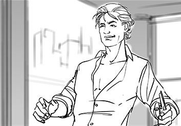 Matteo Stanzani's People - B&W Line storyboard art