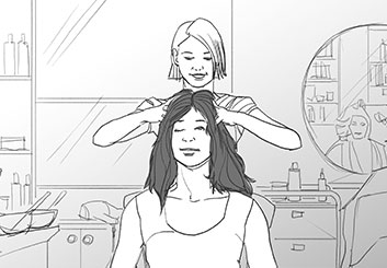 Matteo Stanzani's People - B&W Line storyboard art