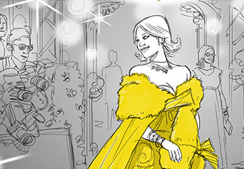 Matteo Stanzani's Beauty / Fashion storyboard art