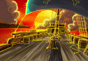 Matteo Stanzani's Environments storyboard art