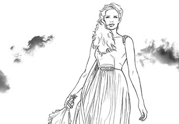 Matteo Stanzani's People - B&W Line storyboard art