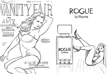 Matteo Stanzani's People - B&W Line storyboard art