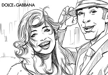 Matteo Stanzani's People - B&W Line storyboard art