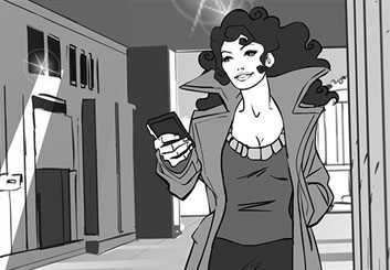 Matteo Stanzani's People - B&W Tone storyboard art