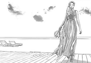 Matteo Stanzani's People - B&W Tone storyboard art