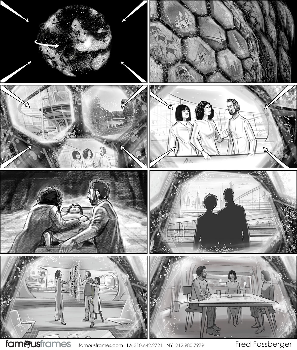 Fred Fassberger's People - B&W Tone storyboard art (Image #6721_113_1497565786)