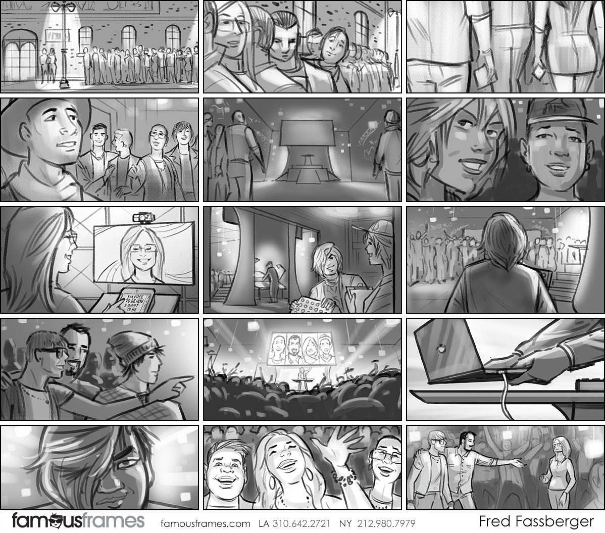 Fred Fassberger's People - B&W Tone storyboard art (Image #6721_113_1497906593)