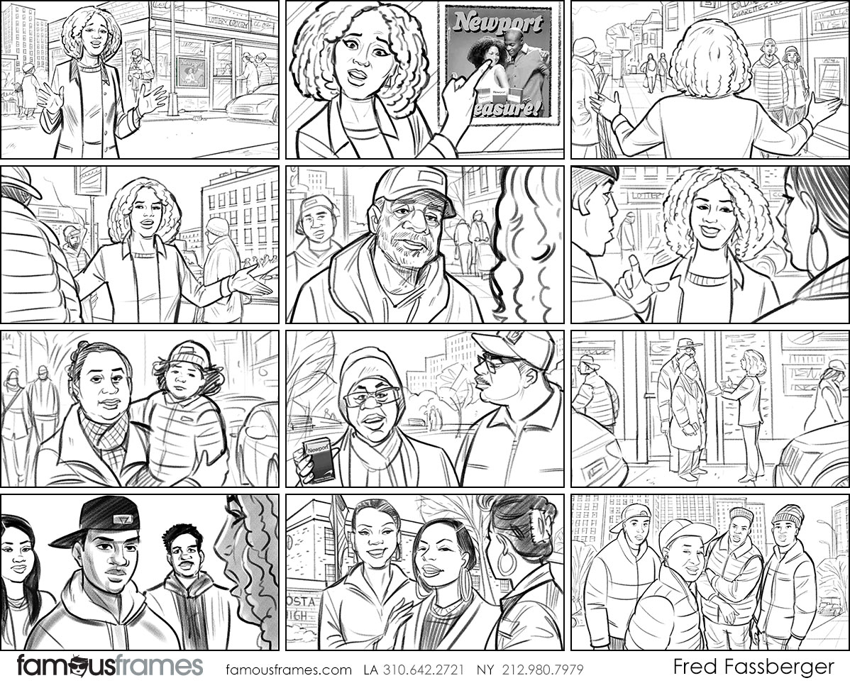 Fred Fassberger's People - B&W Line storyboard art (Image #6721_114_1497560149)