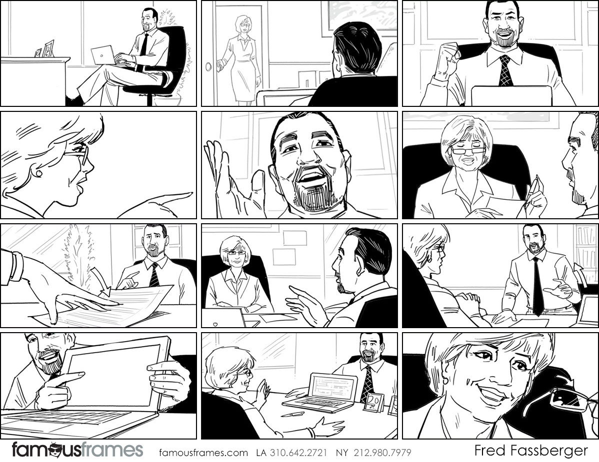 Fred Fassberger's People - B&W Line storyboard art (Image #6721_114_1497992988)