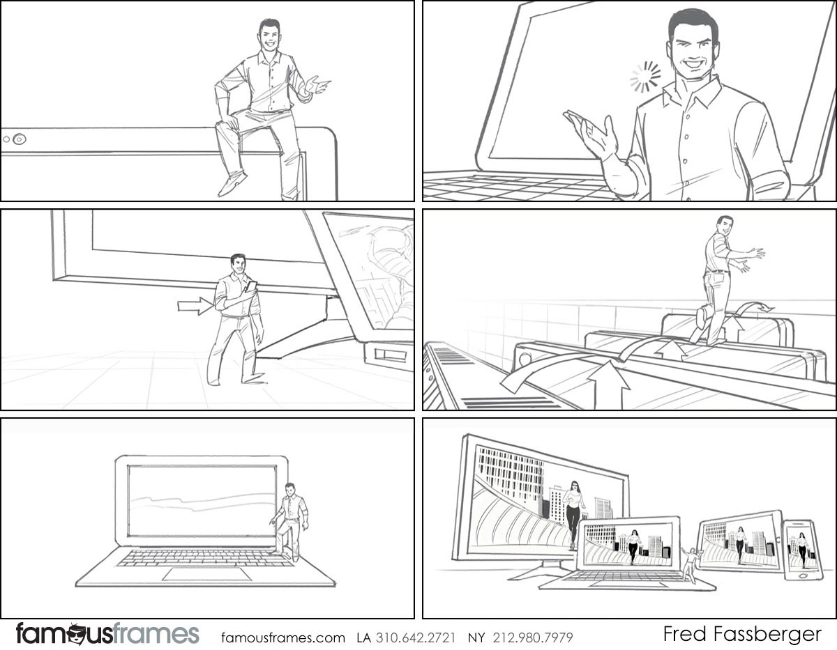 Fred Fassberger's People - B&W Line storyboard art (Image #6721_114_1497993599)