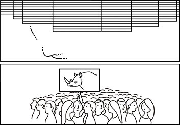 Fred Fassberger's Shooting Animation  storyboard art