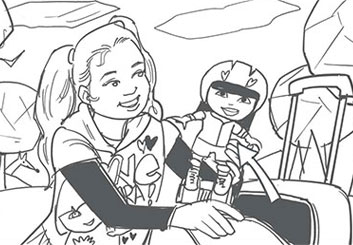 Fred Fassberger's Kids storyboard art