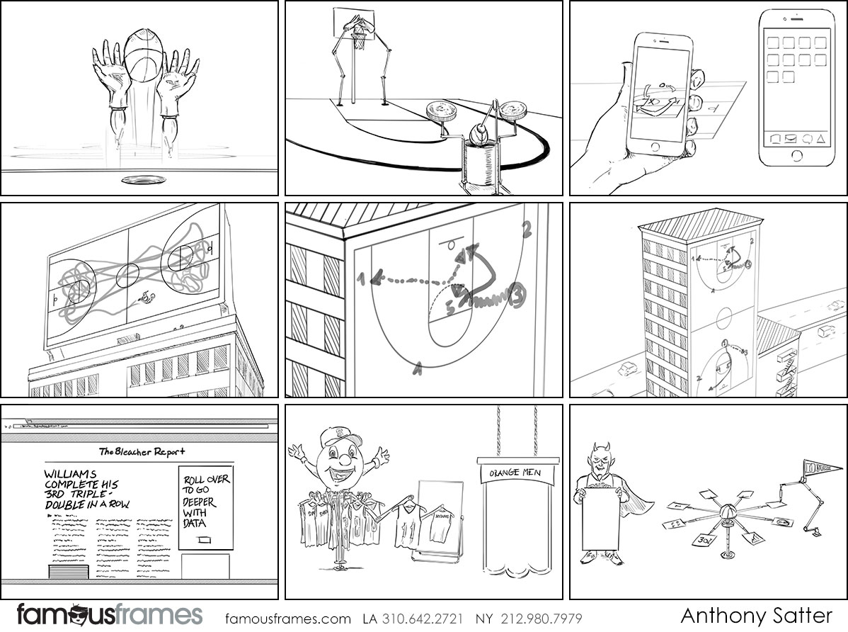 Anthony Satter's People - B&W Line storyboard art (Image #6814_114_1518637875)